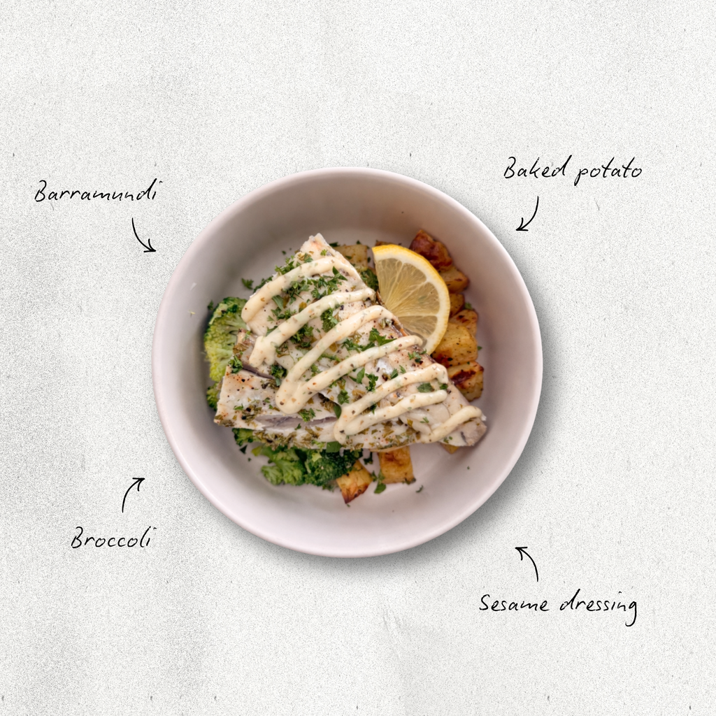 Lemon Sesame Barramundi Bowl