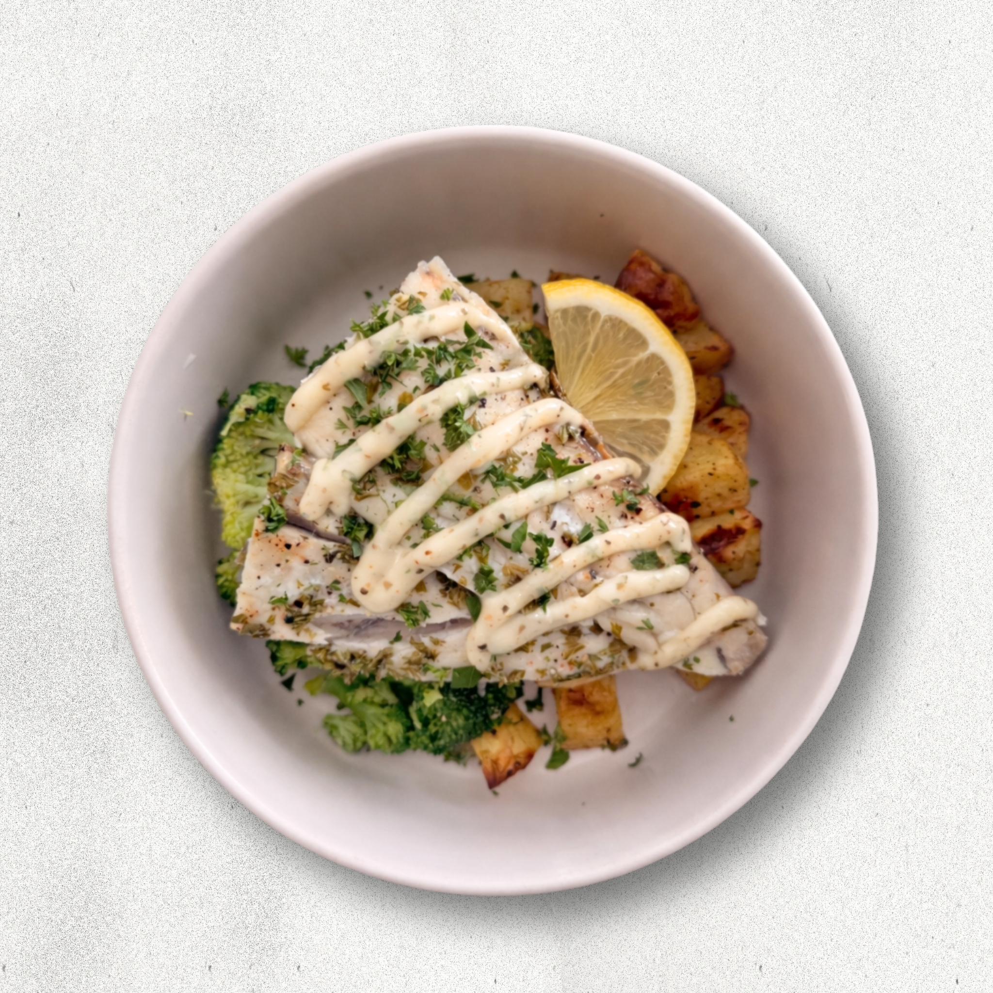 Lemon Sesame Barramundi Bowl