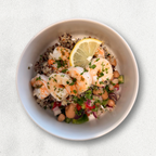 Mediterranean Garlic Prawn Bowl